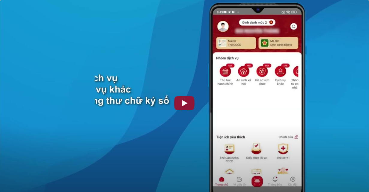ĐĂNG KÝ CHỨNG THƯ SỐ VÀ KÝ SỐ TÀI LIỆU TRÊN APP VNEID