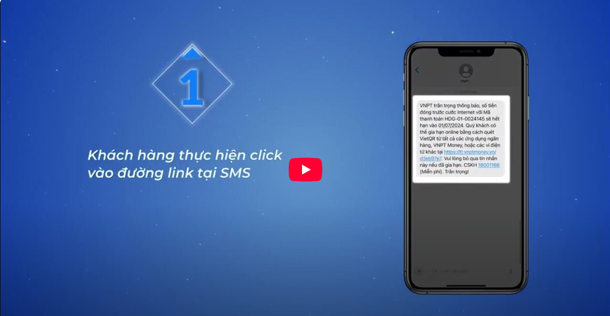 Hướng dẫn gia hạn đóng trước cước BRCĐMyTV qua SMS QR Code