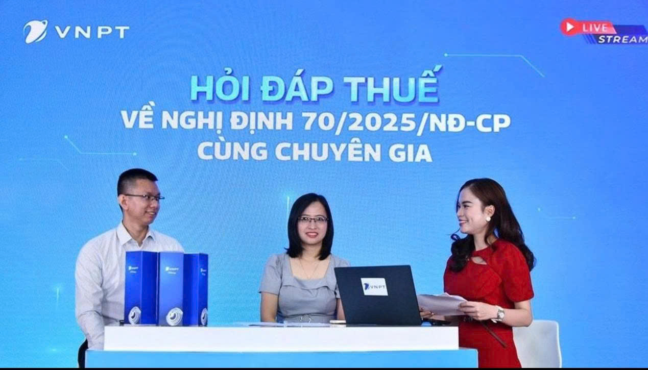 SỰ KIỆN WEBINAR VNPT: GỠ RỐI NGHỊ ĐỊNH 70/2025/NĐ-CP: HỎI ĐÁP TRỰC TIẾP CÙNG CHUYÊN GIA THUẾ HÀNG ĐẦU!