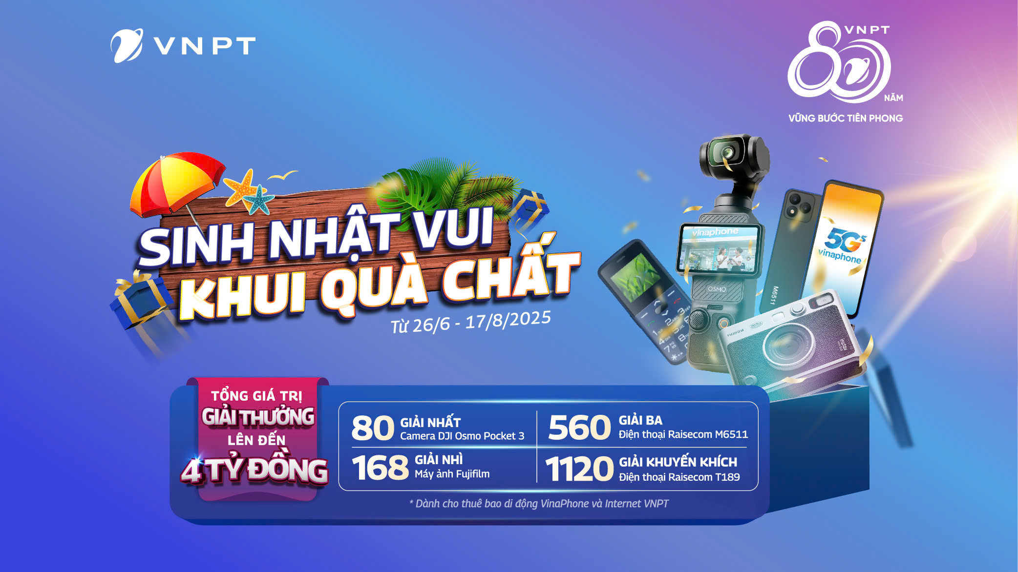 VNPT khuấy động hè với kho quà sinh nhật “hot trend” trị giá gần 4 tỷ đồng!